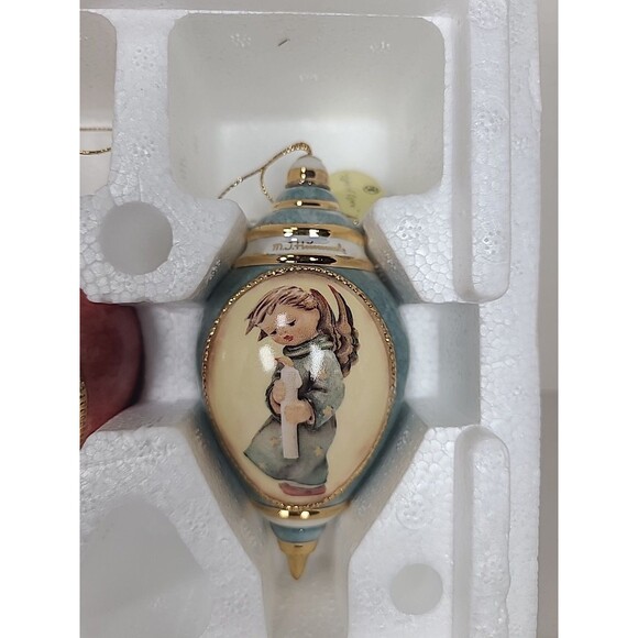 Vintage MJ Hummel Angels Porcelain Christmas Ornaments Bradford Editions - Picture 4 of 8